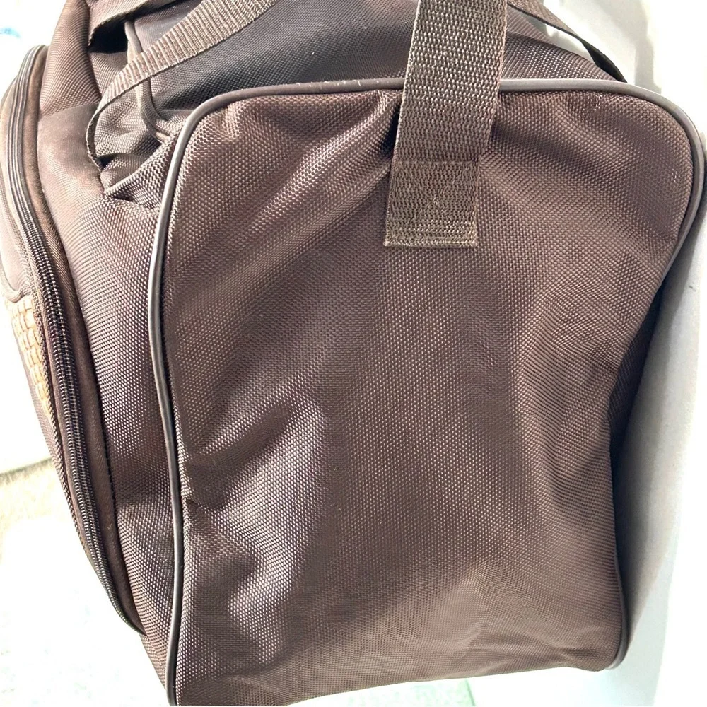 Caribbean Joe 16 Inch Weekend Gadget Bag, Chocolate Brown